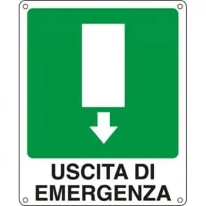 Cartello Segnalatore "USCITA DI EMERGENZA"
